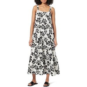 NWT‎ THE DROP Black and White Floral Maxi Dress XS